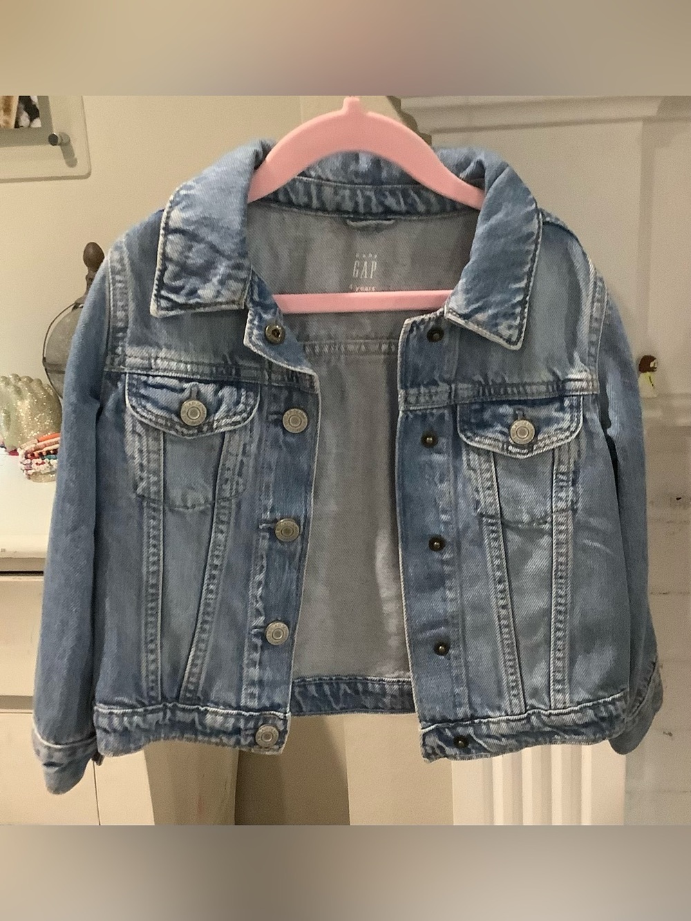 GAP Kids Light Wash Denim Jacket - Blue Trucker